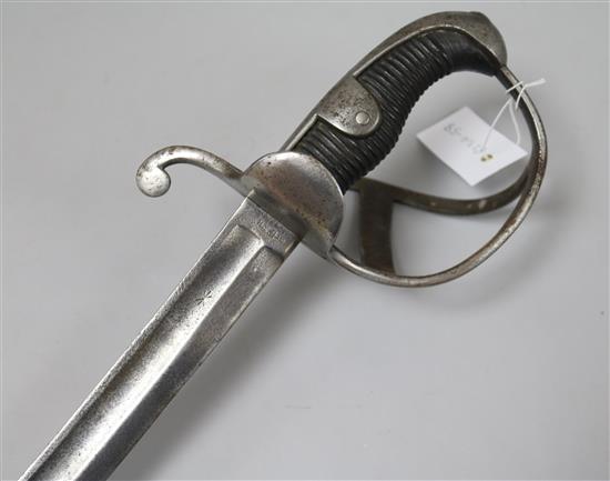 A heavy cavalry sabre,